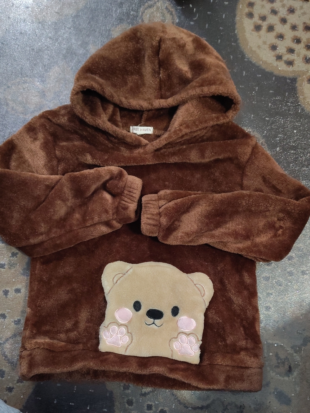 Bear Hoodie Size 6 $25